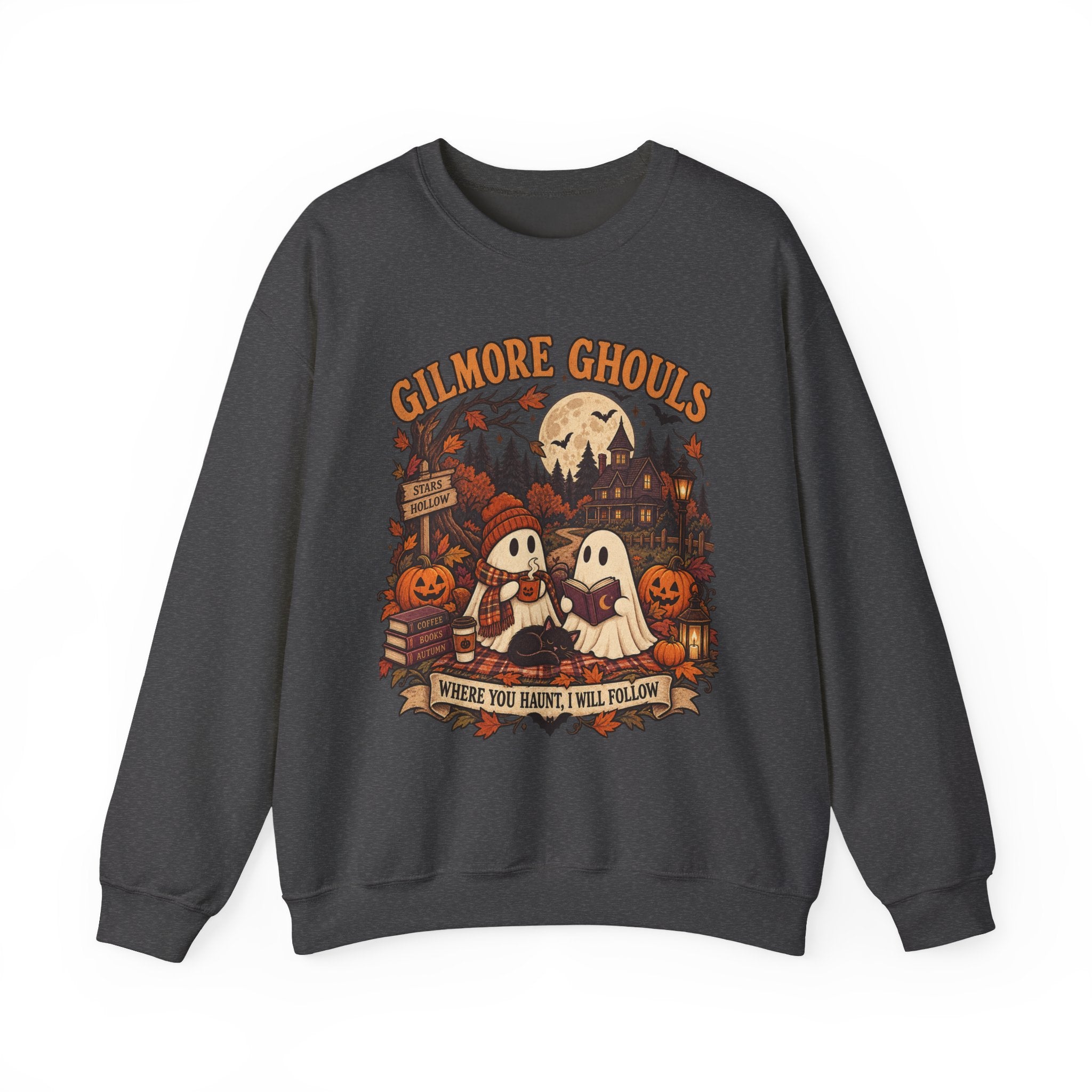 Crewneck Sweatshirt - "Gilmore Ghouls" Halloween Graphic