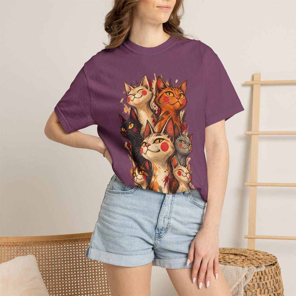 Lucky Cat Pack T-Shirt — Vintage Maneki Neko Cat Graphic Tee