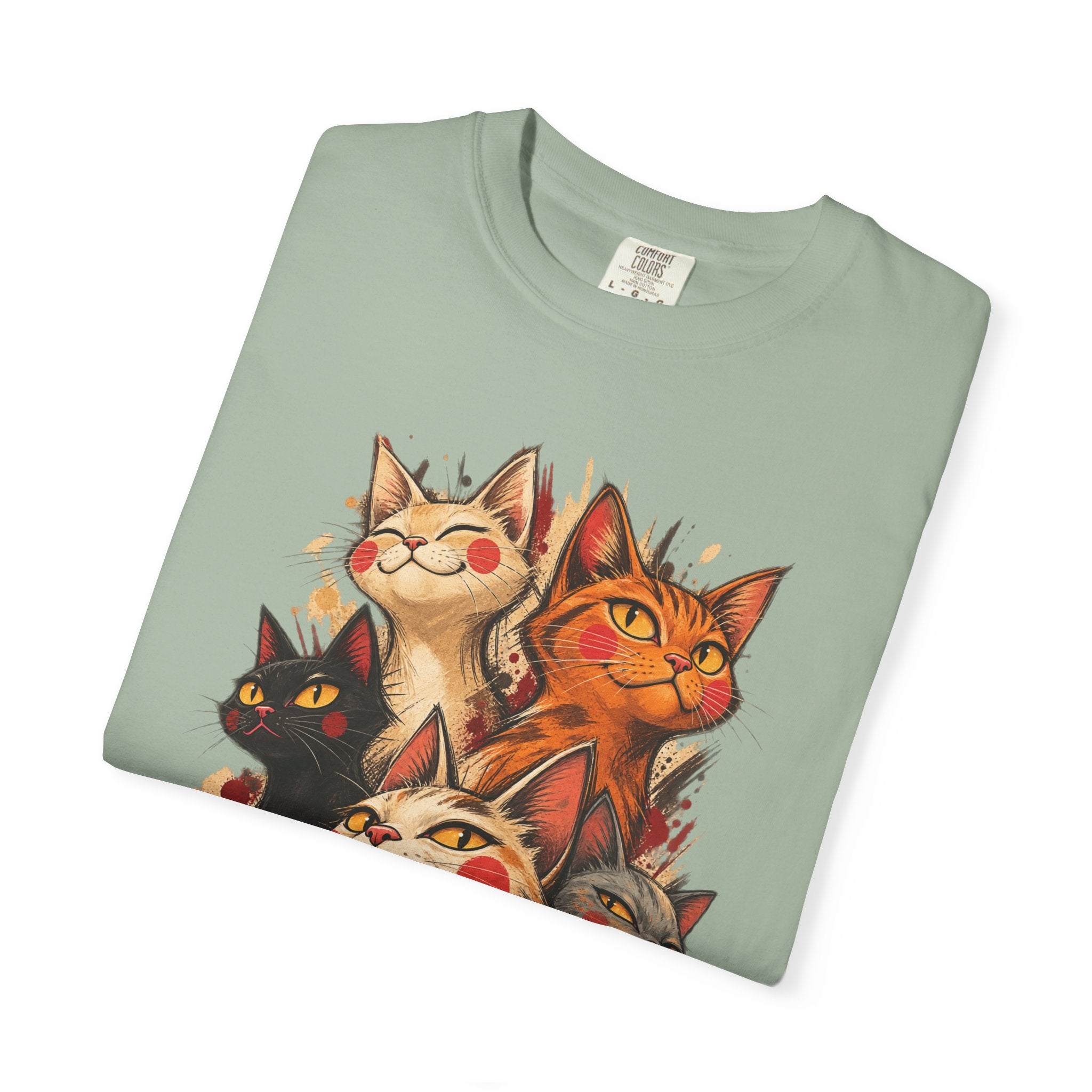 Lucky Cat Pack T-Shirt — Vintage Maneki Neko Cat Graphic Tee