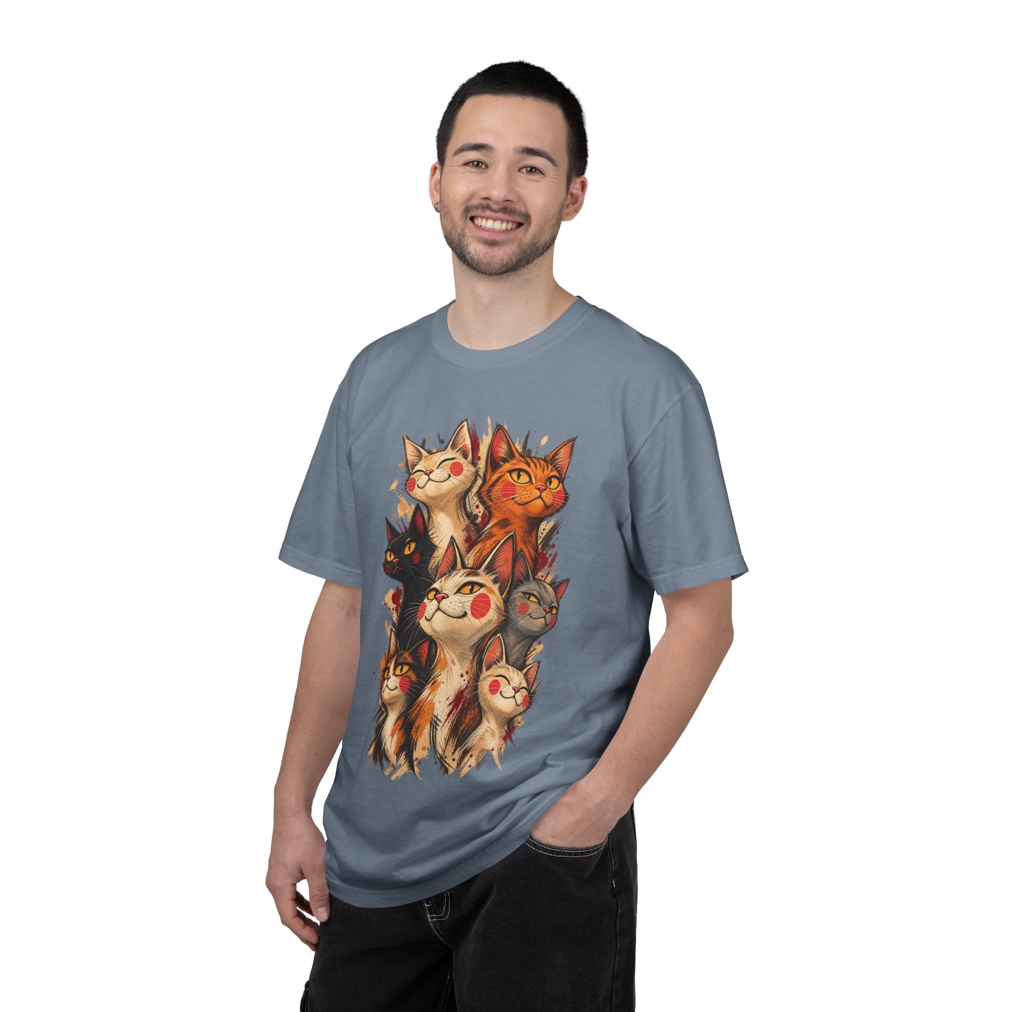 Lucky Cat Pack T-Shirt — Vintage Maneki Neko Cat Graphic Tee