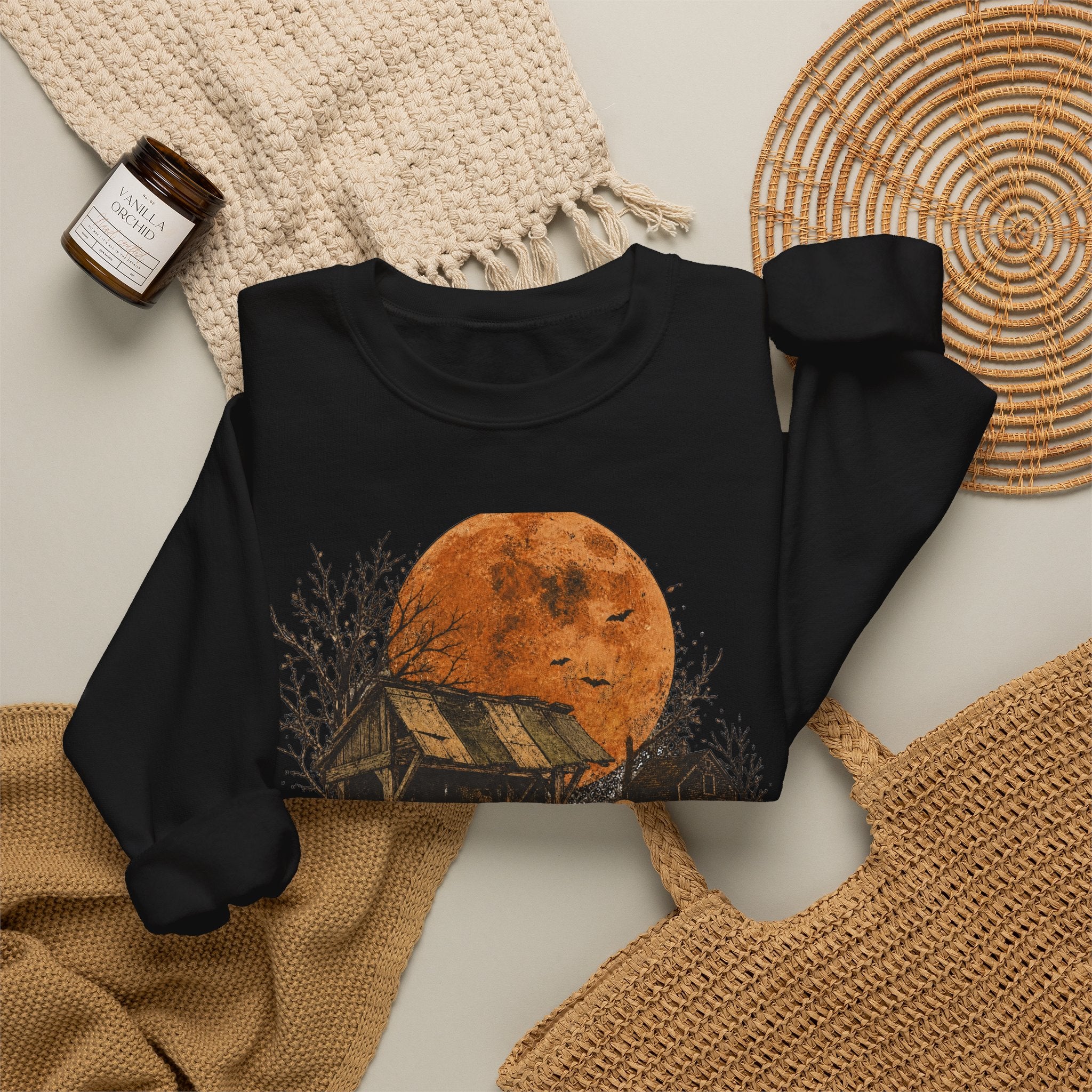 Halloween Pumpkin Patch Ghost Sweatshirt