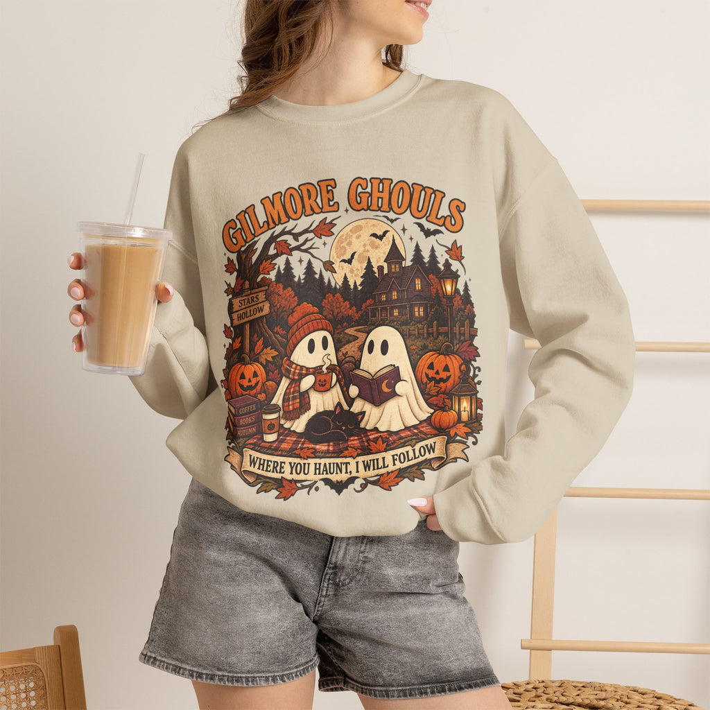 Crewneck Sweatshirt - "Gilmore Ghouls" Halloween Graphic