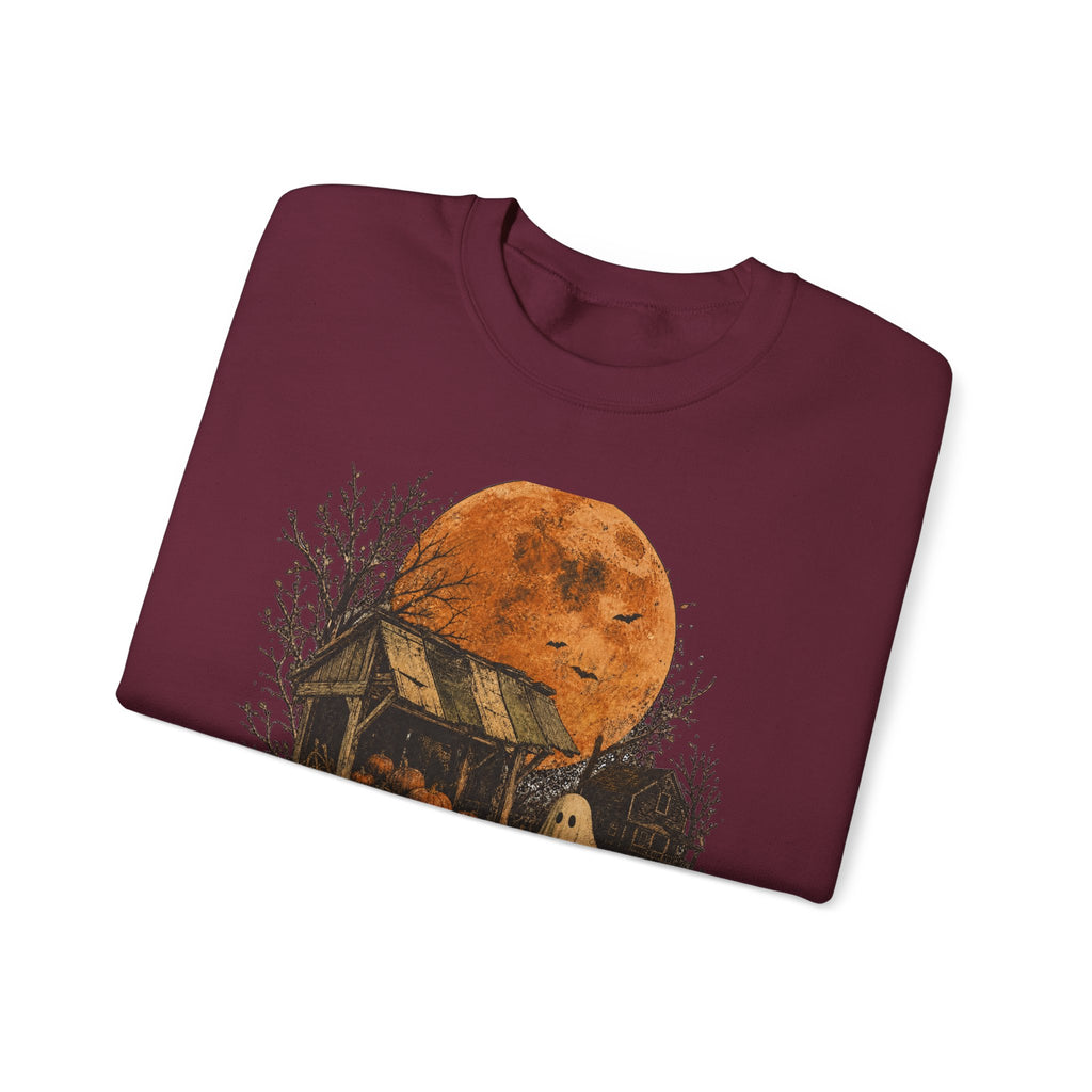 Halloween Pumpkin Patch Ghost Sweatshirt