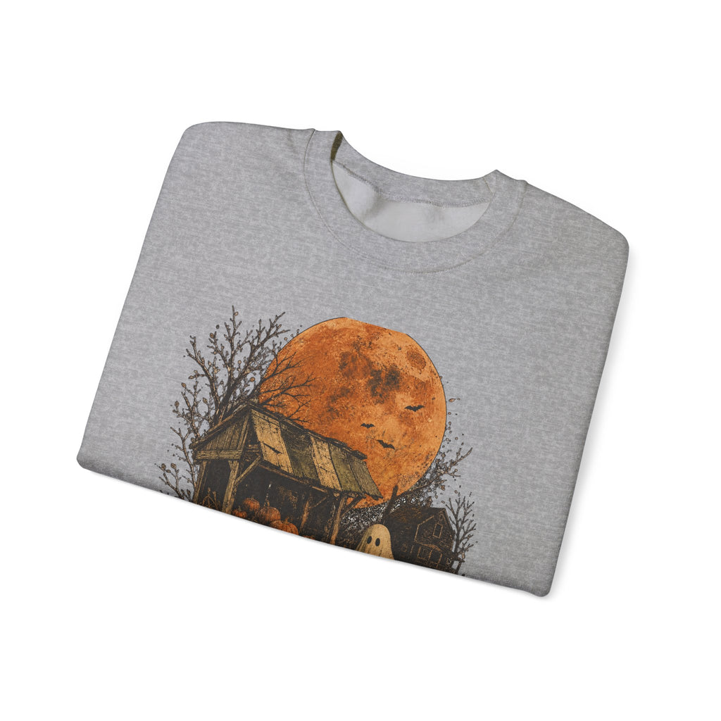 Halloween Pumpkin Patch Ghost Sweatshirt