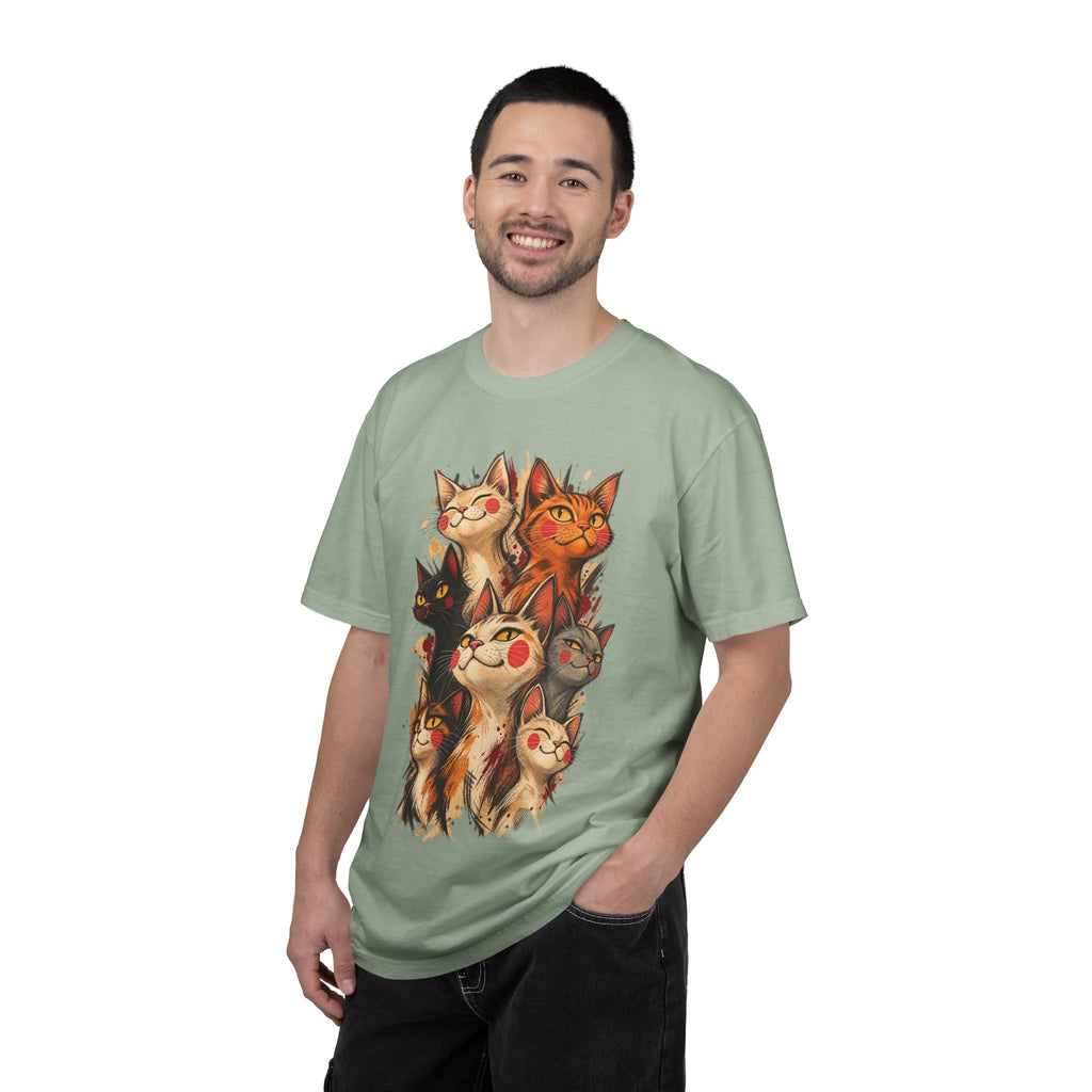 Lucky Cat Pack T-Shirt — Vintage Maneki Neko Cat Graphic Tee