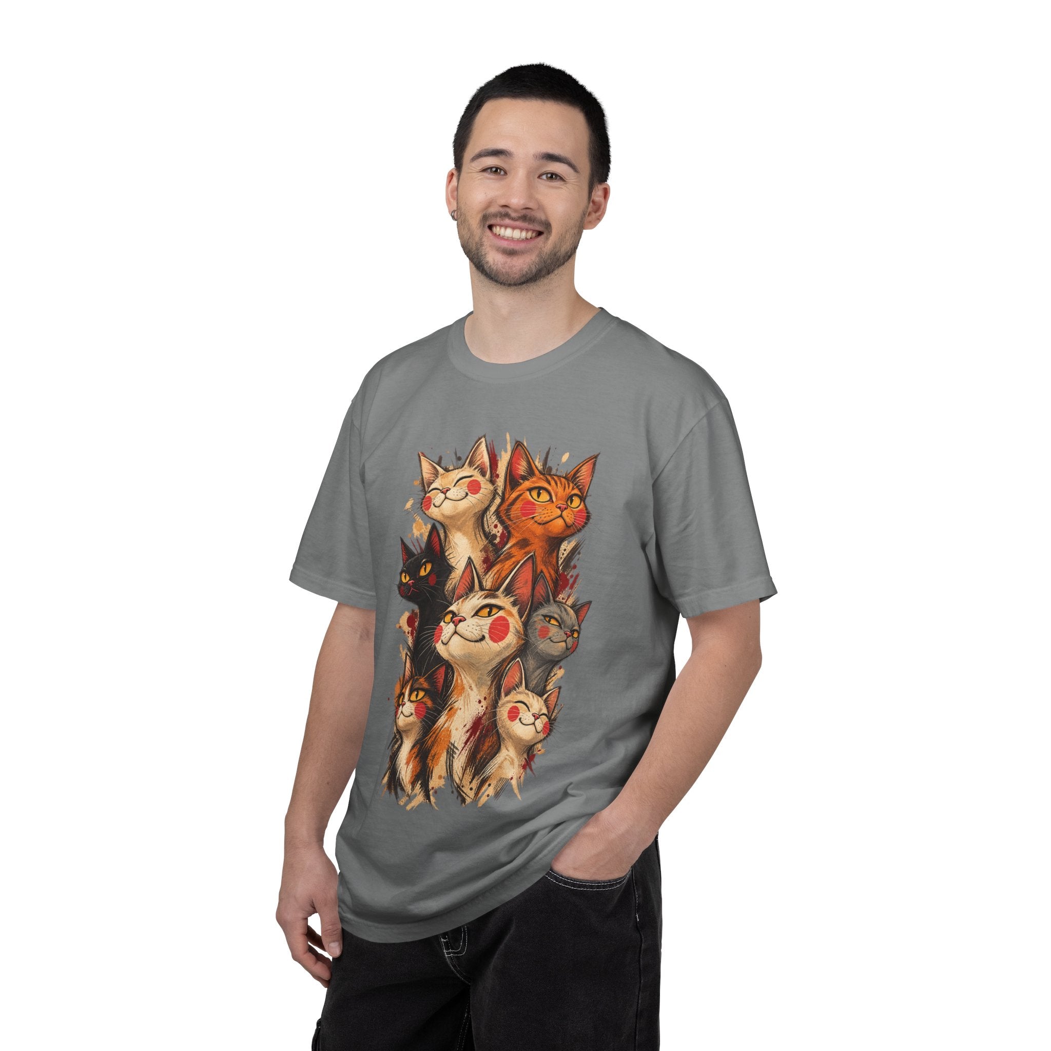 Lucky Cat Pack T-Shirt — Vintage Maneki Neko Cat Graphic Tee