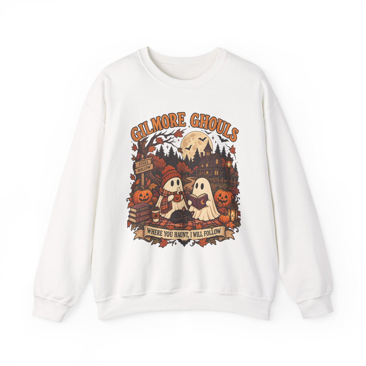 Crewneck Sweatshirt - "Gilmore Ghouls" Halloween Graphic