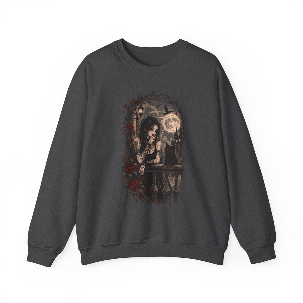 Gothic Moonlight Art Crewneck Sweatshirt