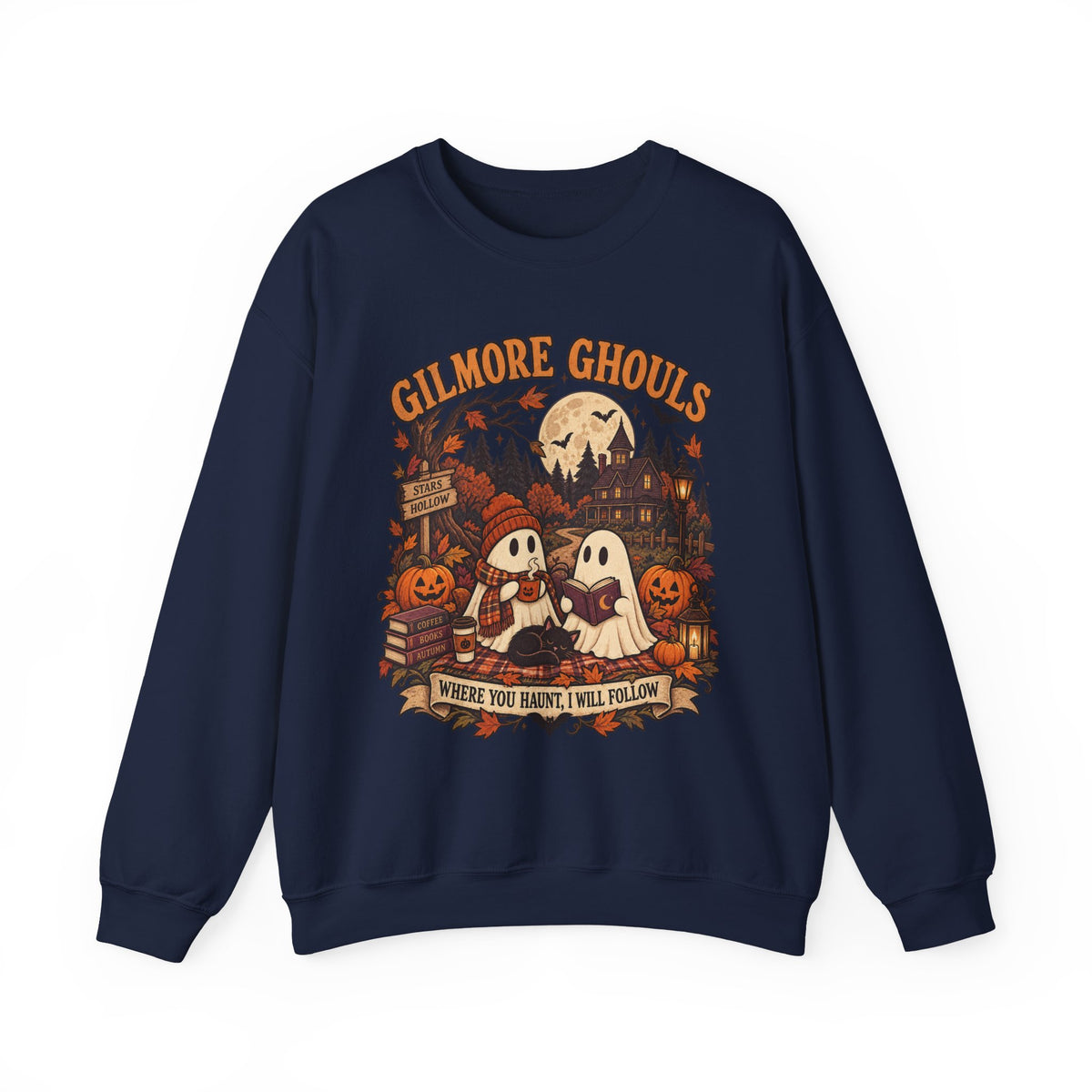 Crewneck Sweatshirt - "Gilmore Ghouls" Halloween Graphic
