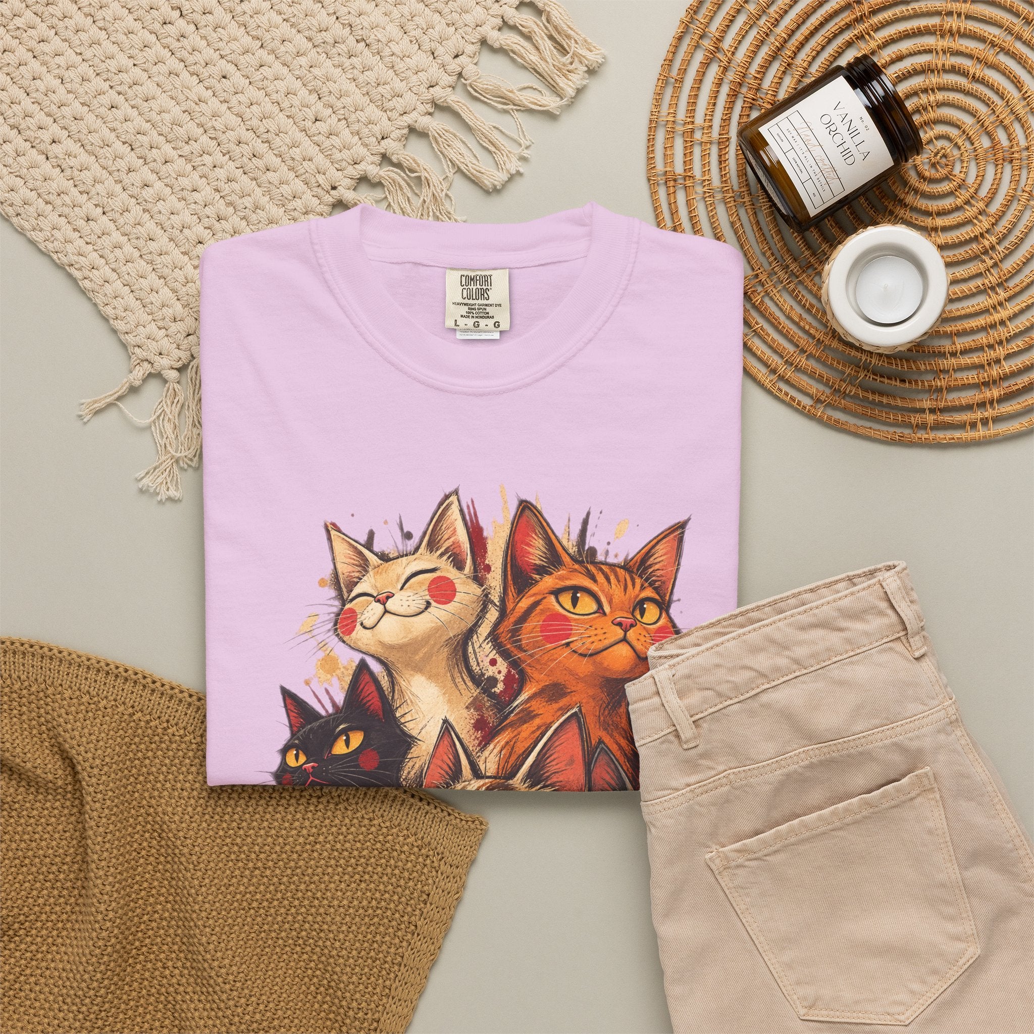 Lucky Cat Pack T-Shirt — Vintage Maneki Neko Cat Graphic Tee