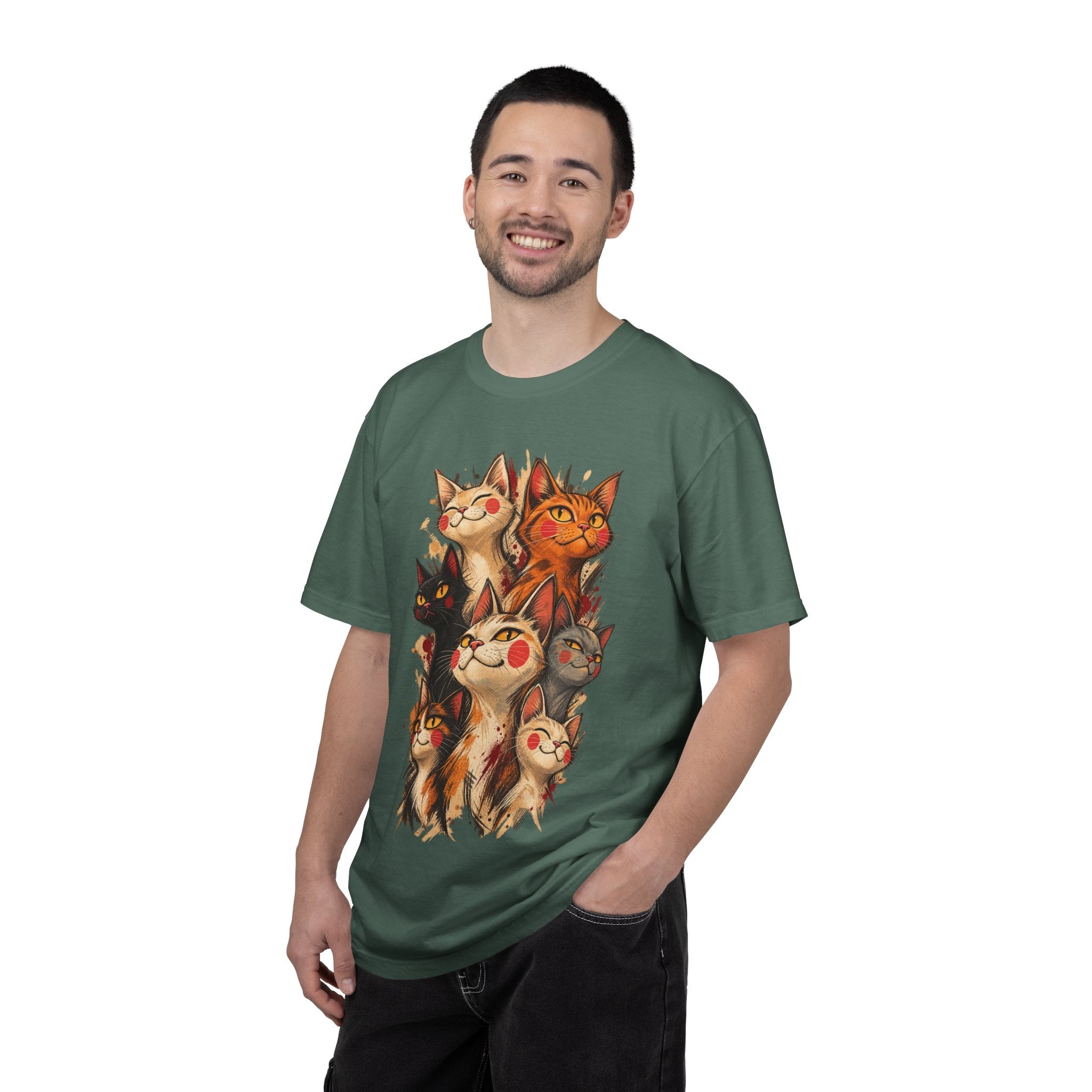 Lucky Cat Pack T-Shirt — Vintage Maneki Neko Cat Graphic Tee