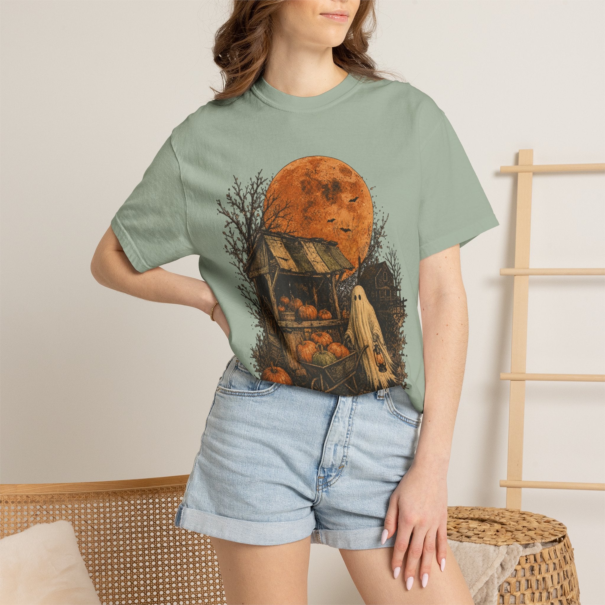 Halloween Ghost Pumpkin Patch T-Shirt