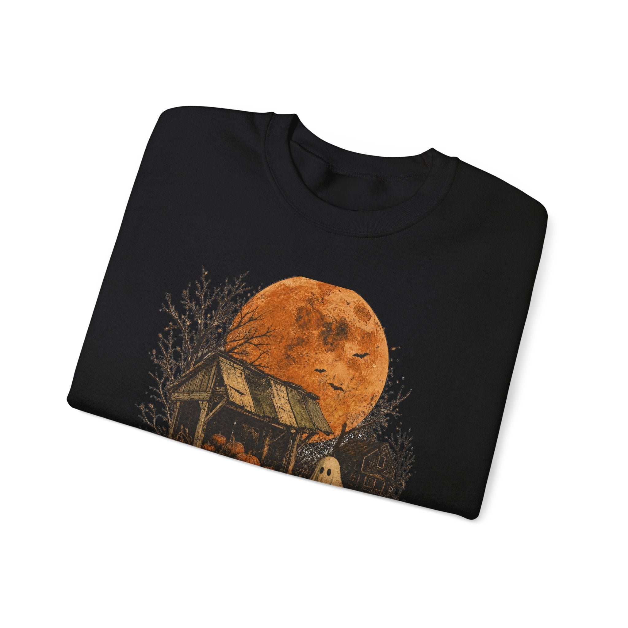 Halloween Pumpkin Patch Ghost Sweatshirt