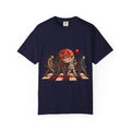 Horror Icons Crossing Graphic T-Shirt — Red Moon Pennywise & Slasher Mashup