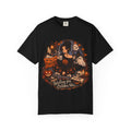 Halloween Vibes T-Shirt — "Waiting for October Like..." Spooky Scene Tee