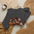 Halloween Cozy Crewneck Sweatshirt – "Waiting for October Like..." Gothic Pumpkin Design