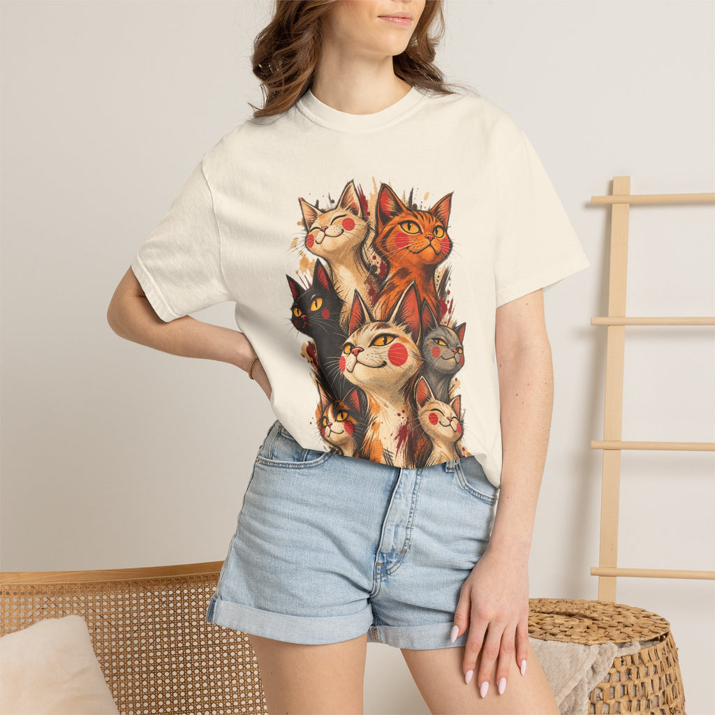 Lucky Cat Pack T-Shirt — Vintage Maneki Neko Cat Graphic Tee