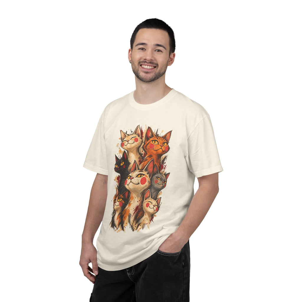 Lucky Cat Pack T-Shirt — Vintage Maneki Neko Cat Graphic Tee