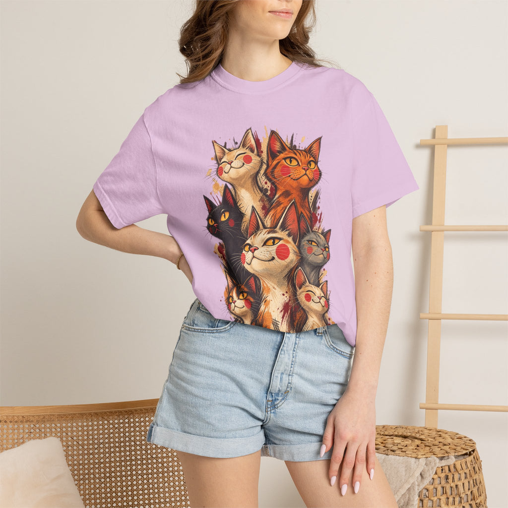 Lucky Cat Pack T-Shirt — Vintage Maneki Neko Cat Graphic Tee