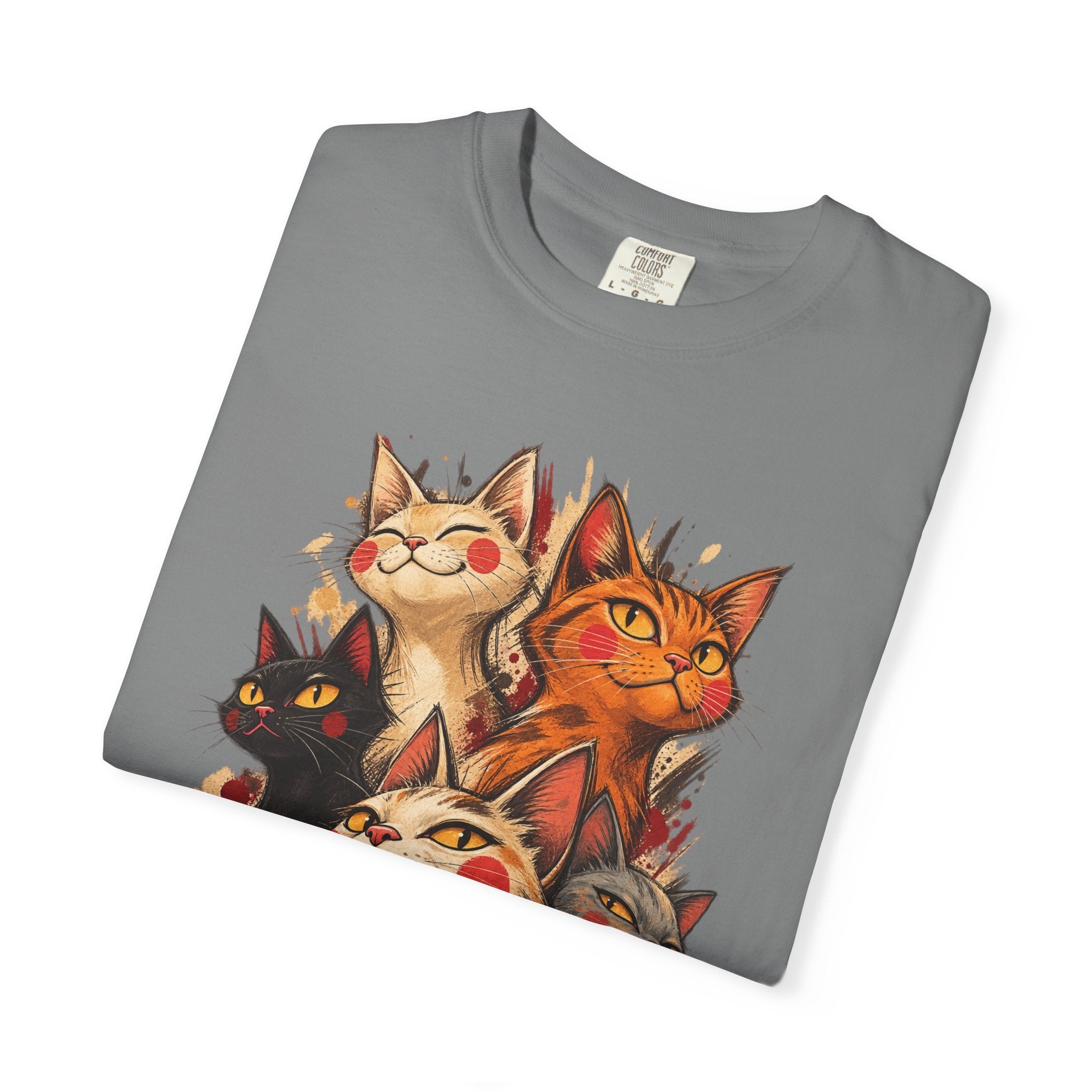 Lucky Cat Pack T-Shirt — Vintage Maneki Neko Cat Graphic Tee