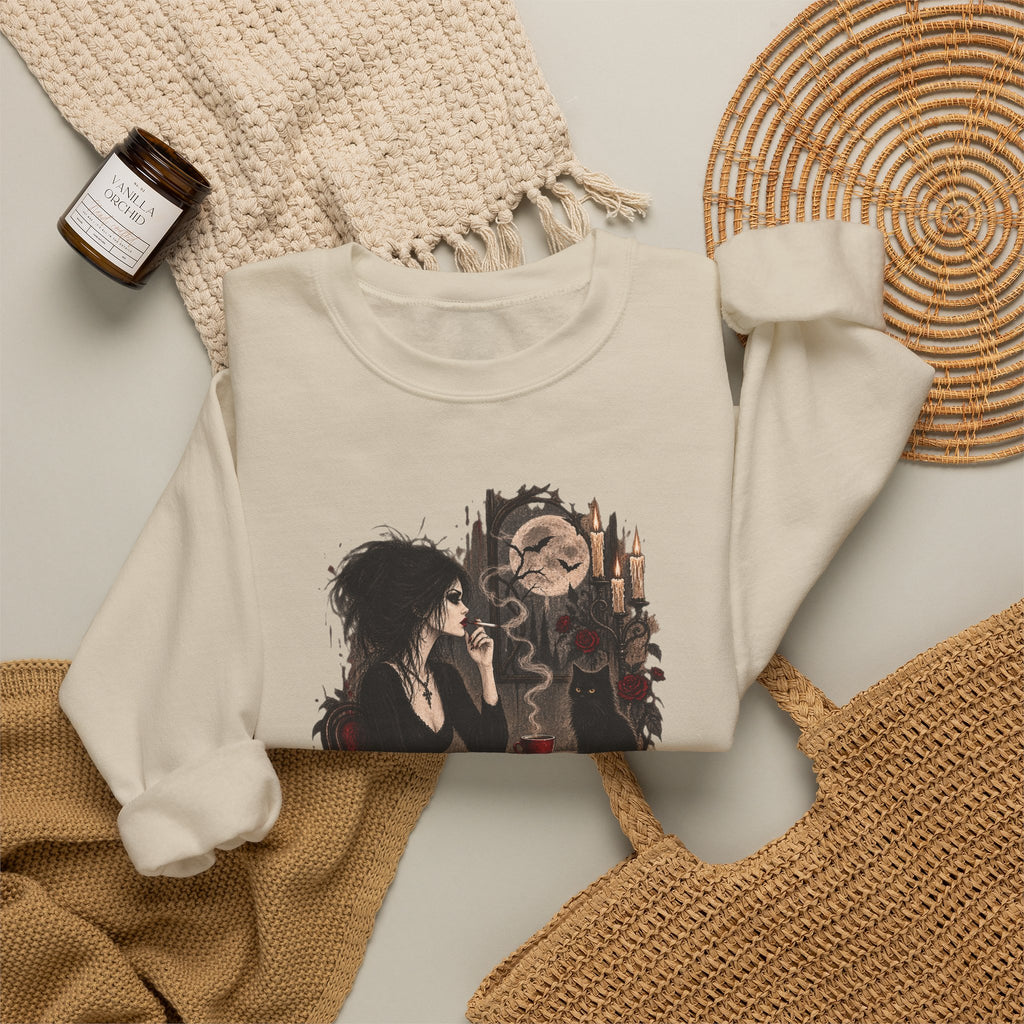 Gothic Mirror Art Crewneck Sweatshirt