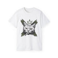 Cat King Graphic Tee — Crowned Cat Face Streetwear T-Shirt