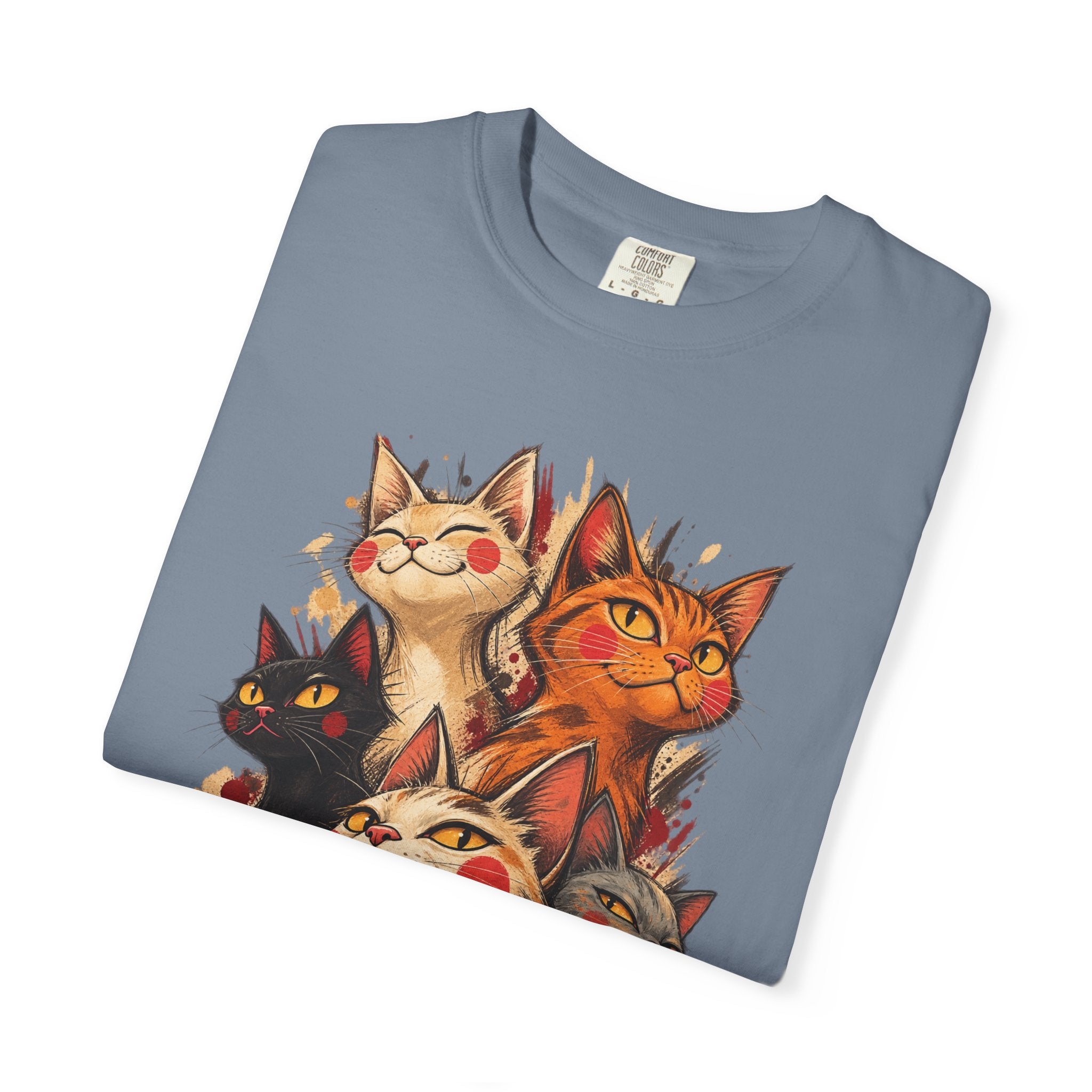Lucky Cat Pack T-Shirt — Vintage Maneki Neko Cat Graphic Tee