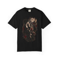 Witchy Tea Time T-Shirt — Gothic Woman with Moon & Candles Art