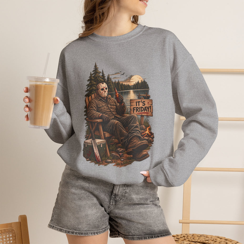 Privacy Please Crewneck Sweatshirt — Campfire Woods Graphic