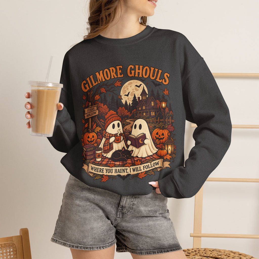 Crewneck Sweatshirt - "Gilmore Ghouls" Halloween Graphic