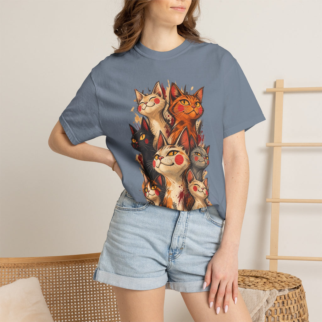 Lucky Cat Pack T-Shirt — Vintage Maneki Neko Cat Graphic Tee
