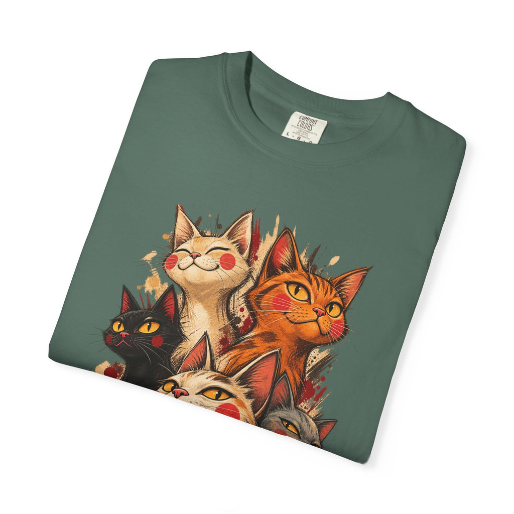 Lucky Cat Pack T-Shirt — Vintage Maneki Neko Cat Graphic Tee