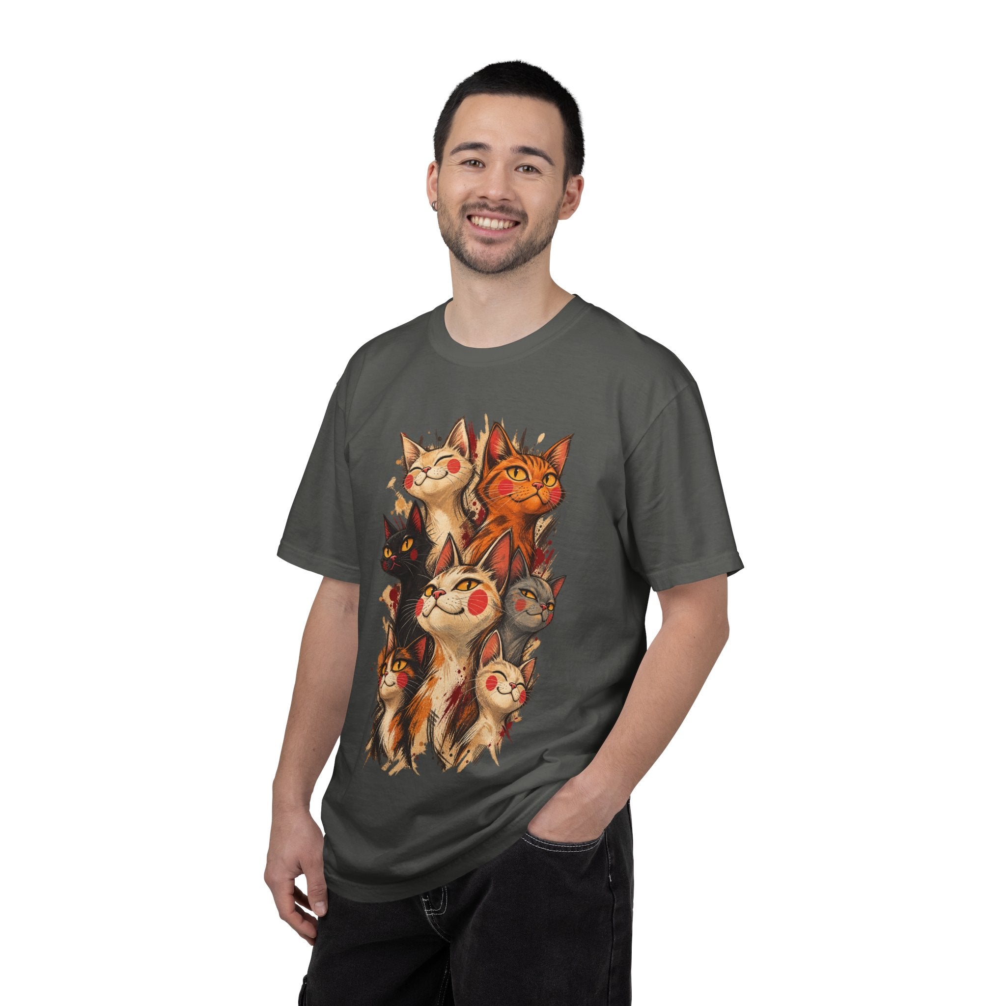 Lucky Cat Pack T-Shirt — Vintage Maneki Neko Cat Graphic Tee