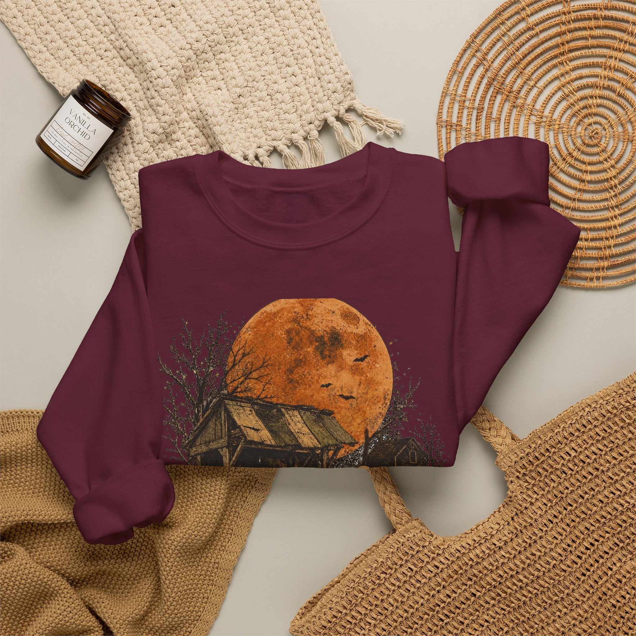 Halloween Pumpkin Patch Ghost Sweatshirt