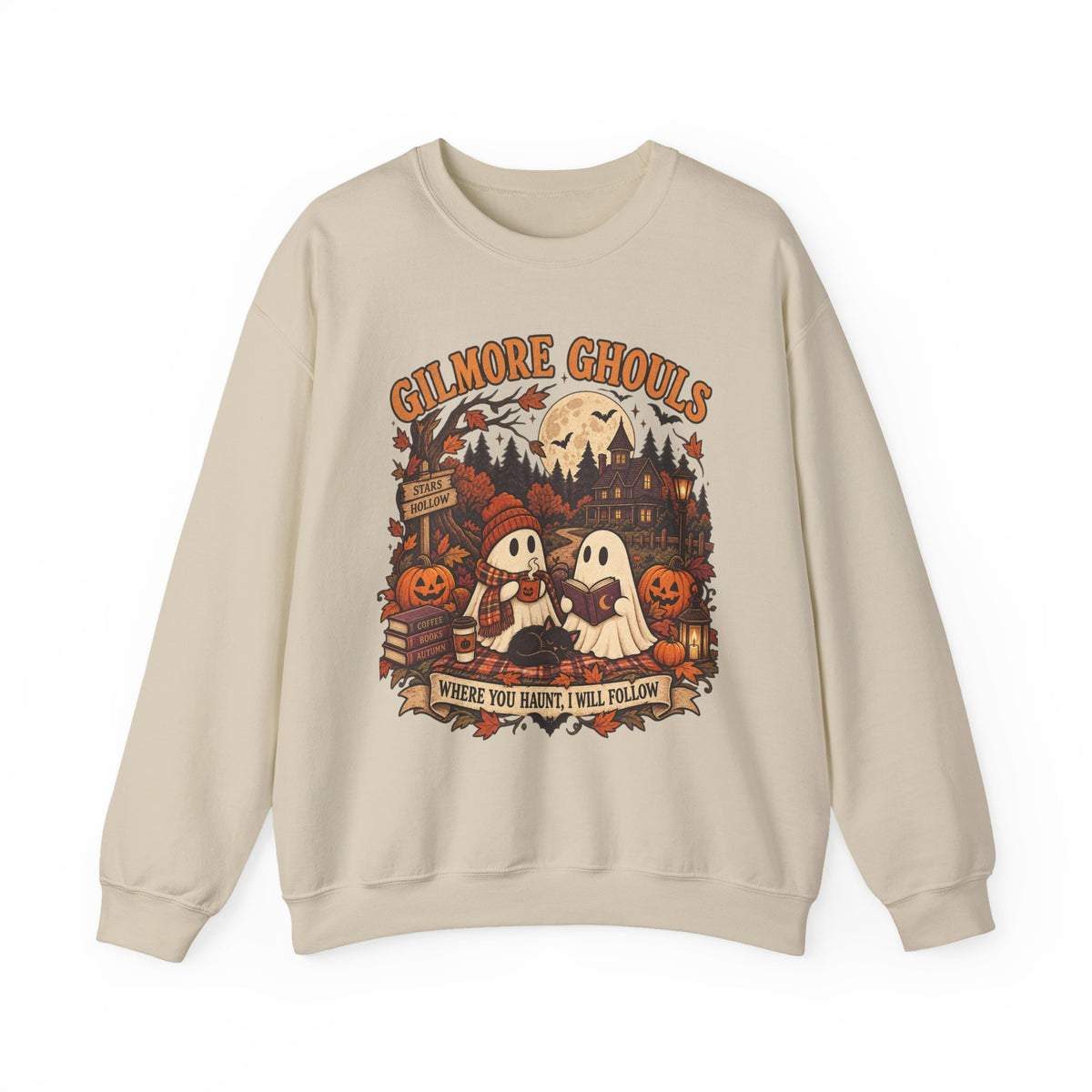 Crewneck Sweatshirt - "Gilmore Ghouls" Halloween Graphic