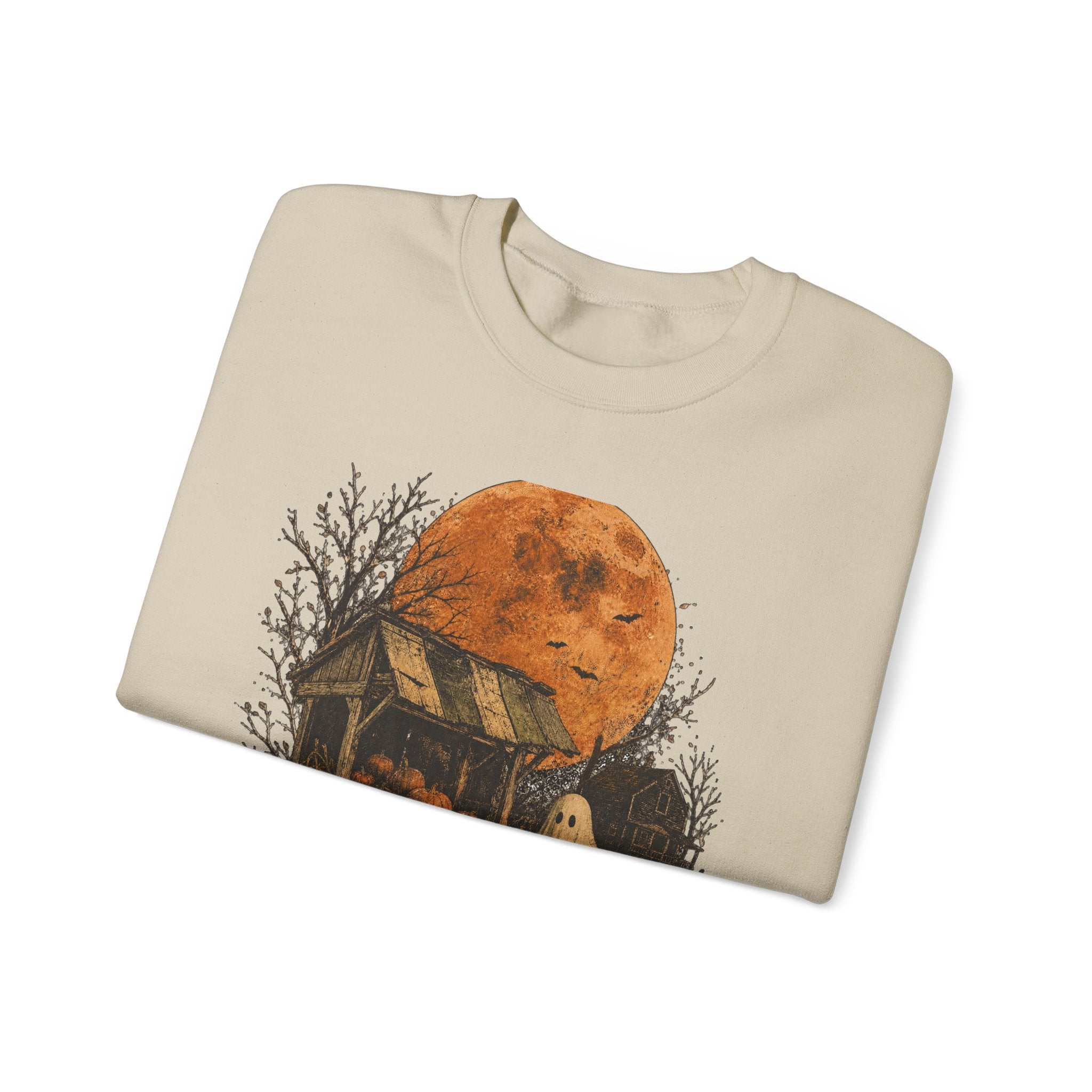 Halloween Pumpkin Patch Ghost Sweatshirt