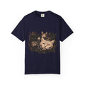 Cat Pack Garment-Dyed T-Shirt — Retro Cat Portraits Graphic Tee