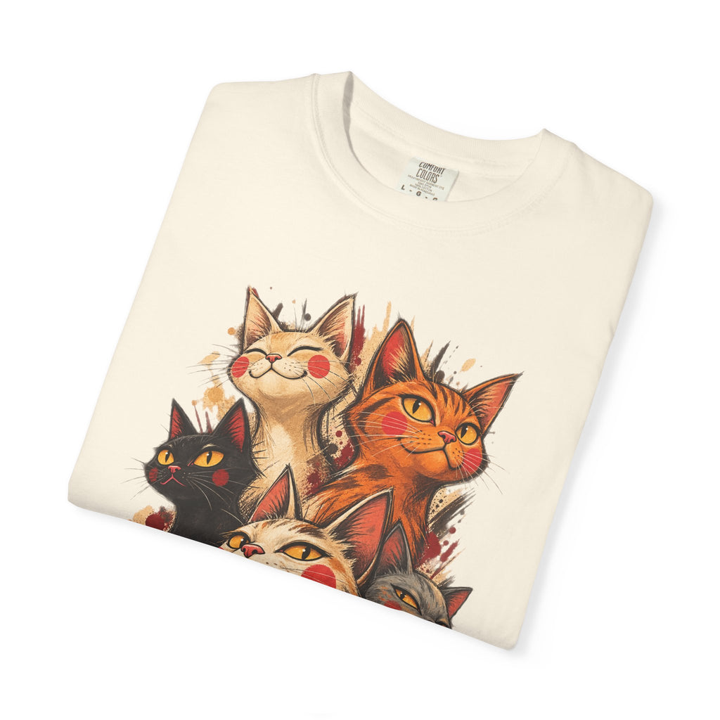 Lucky Cat Pack T-Shirt — Vintage Maneki Neko Cat Graphic Tee