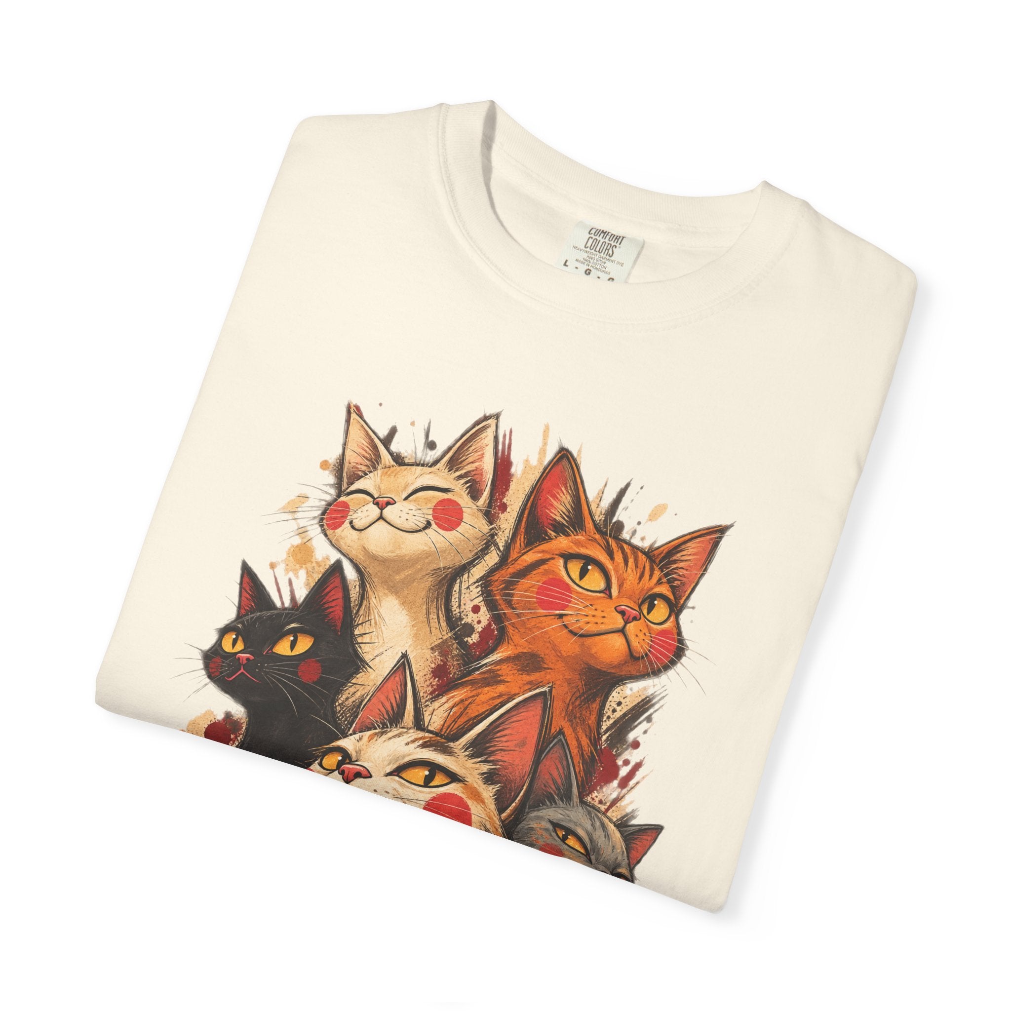 Lucky Cat Pack T-Shirt — Vintage Maneki Neko Cat Graphic Tee