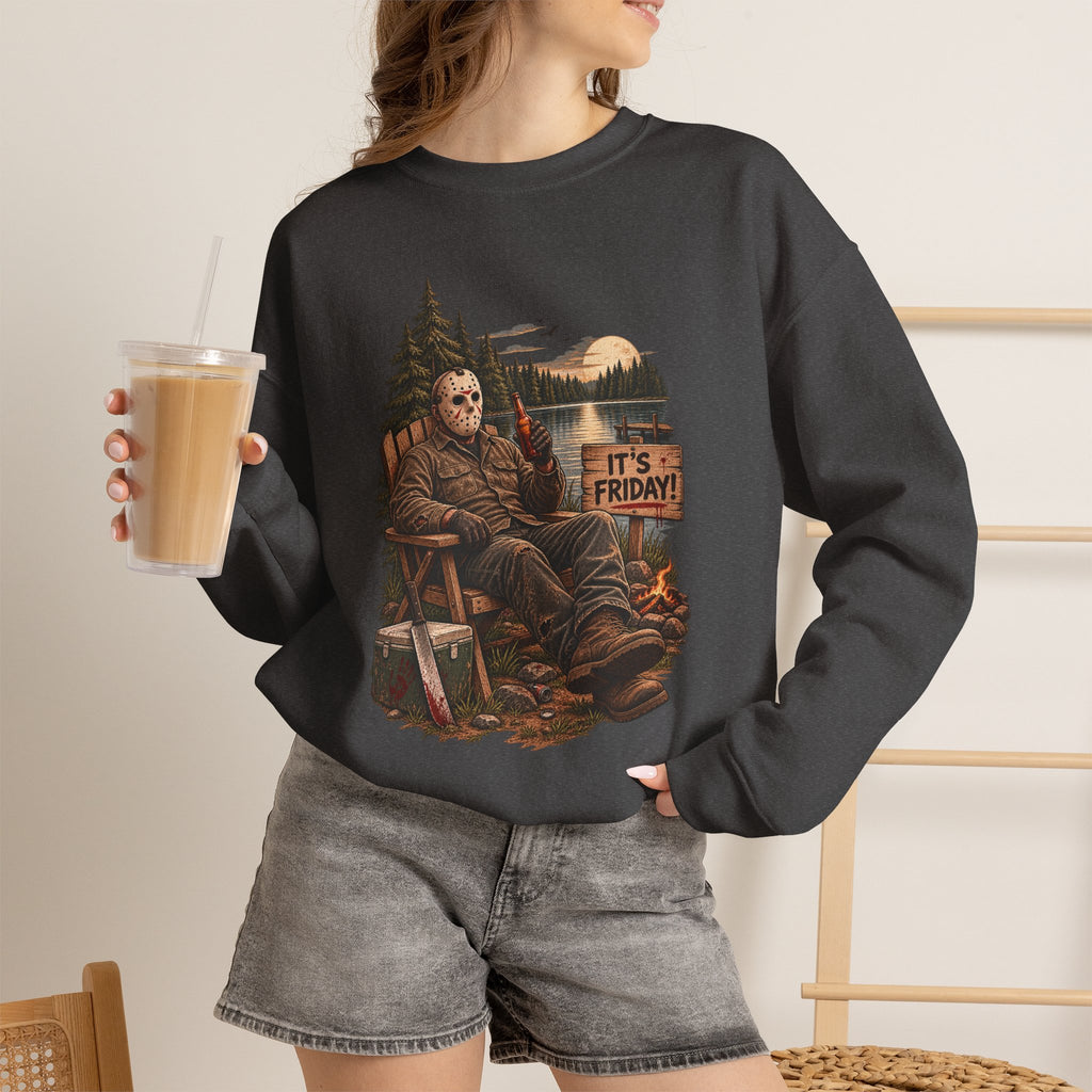 Privacy Please Crewneck Sweatshirt — Campfire Woods Graphic