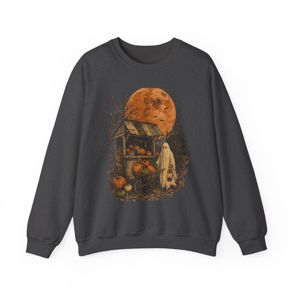 Halloween Pumpkin Patch Ghost Sweatshirt
