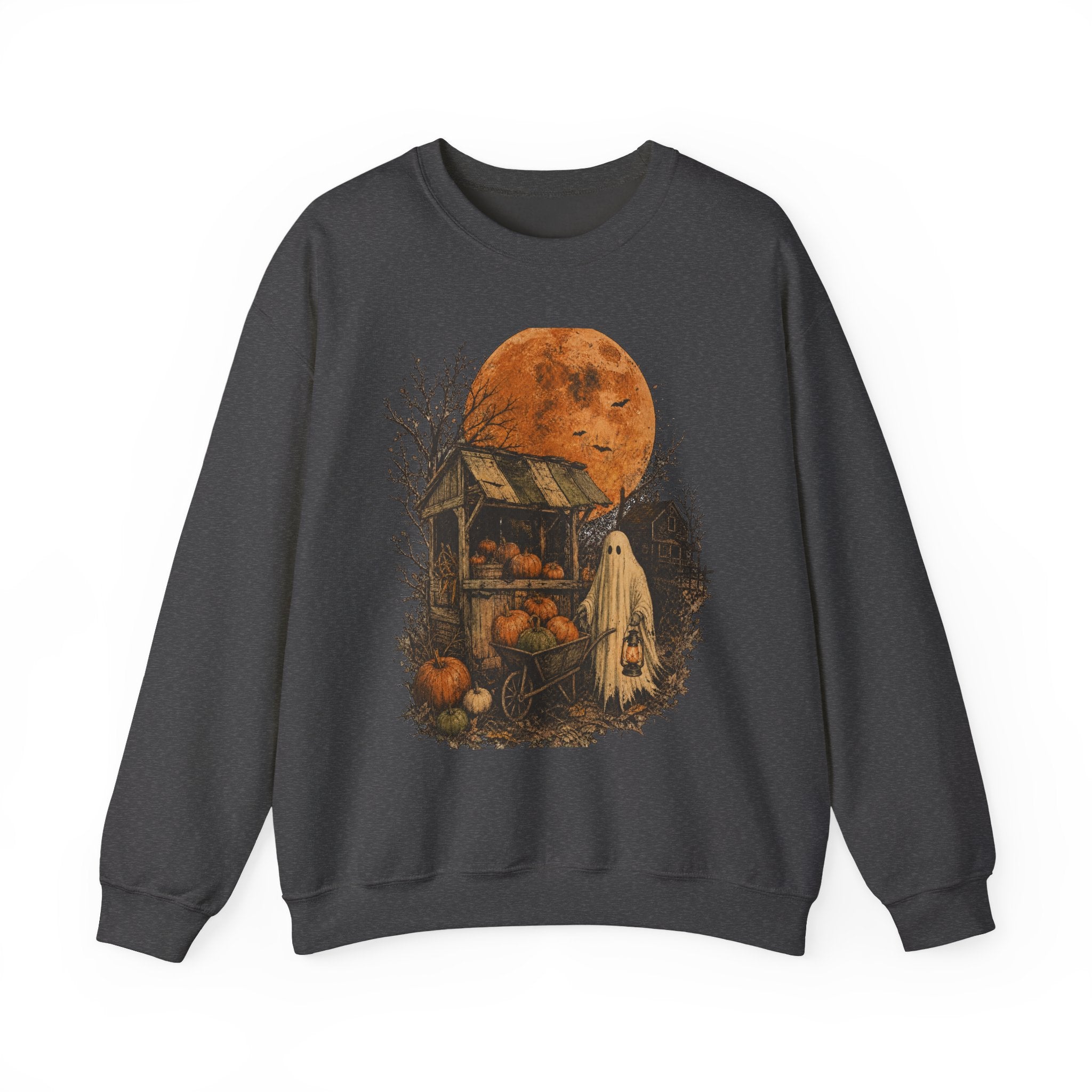 Halloween Pumpkin Patch Ghost Sweatshirt
